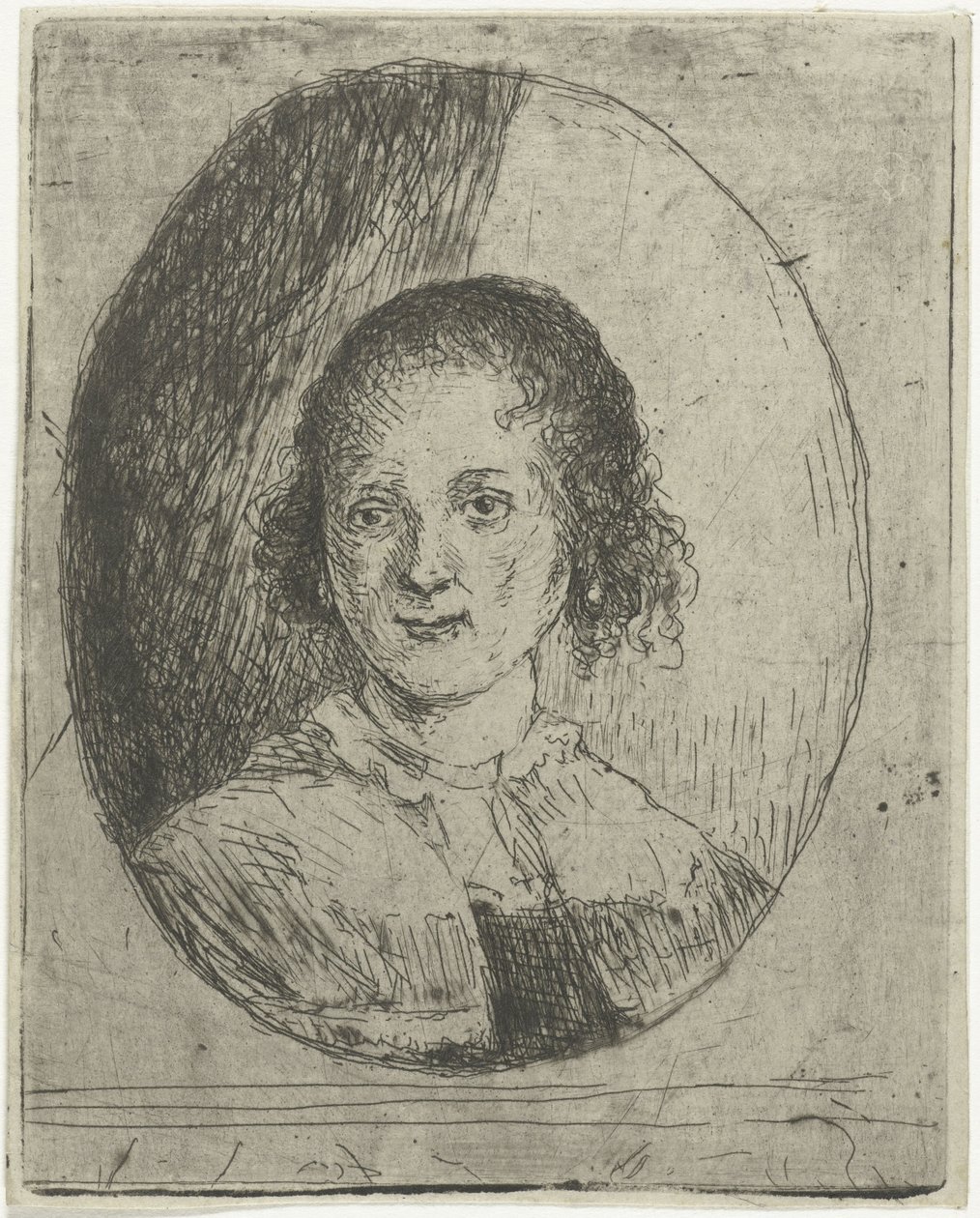 Retrato de Christina Chalon por seu irmão Jan Chalon de Jan Chalon