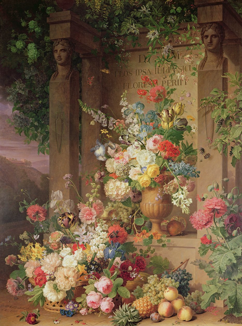O túmulo de Julie, 1803 de Jan Frans van Dael