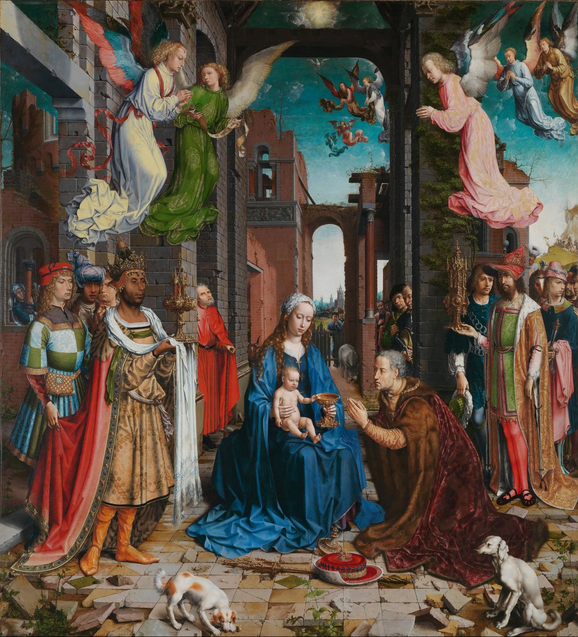 Adoração dos Magos, 1510-5 de Jan Gossaert