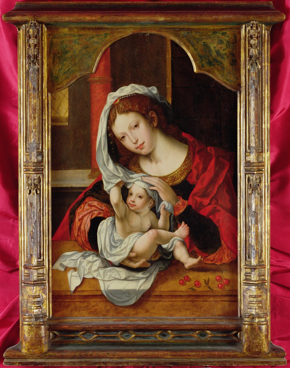 Madonna das cerejas de Jan Gossaert