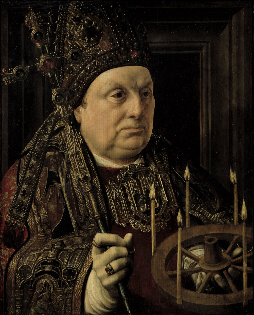 São Donatário de Reims (d.390) de Jan Gossaert