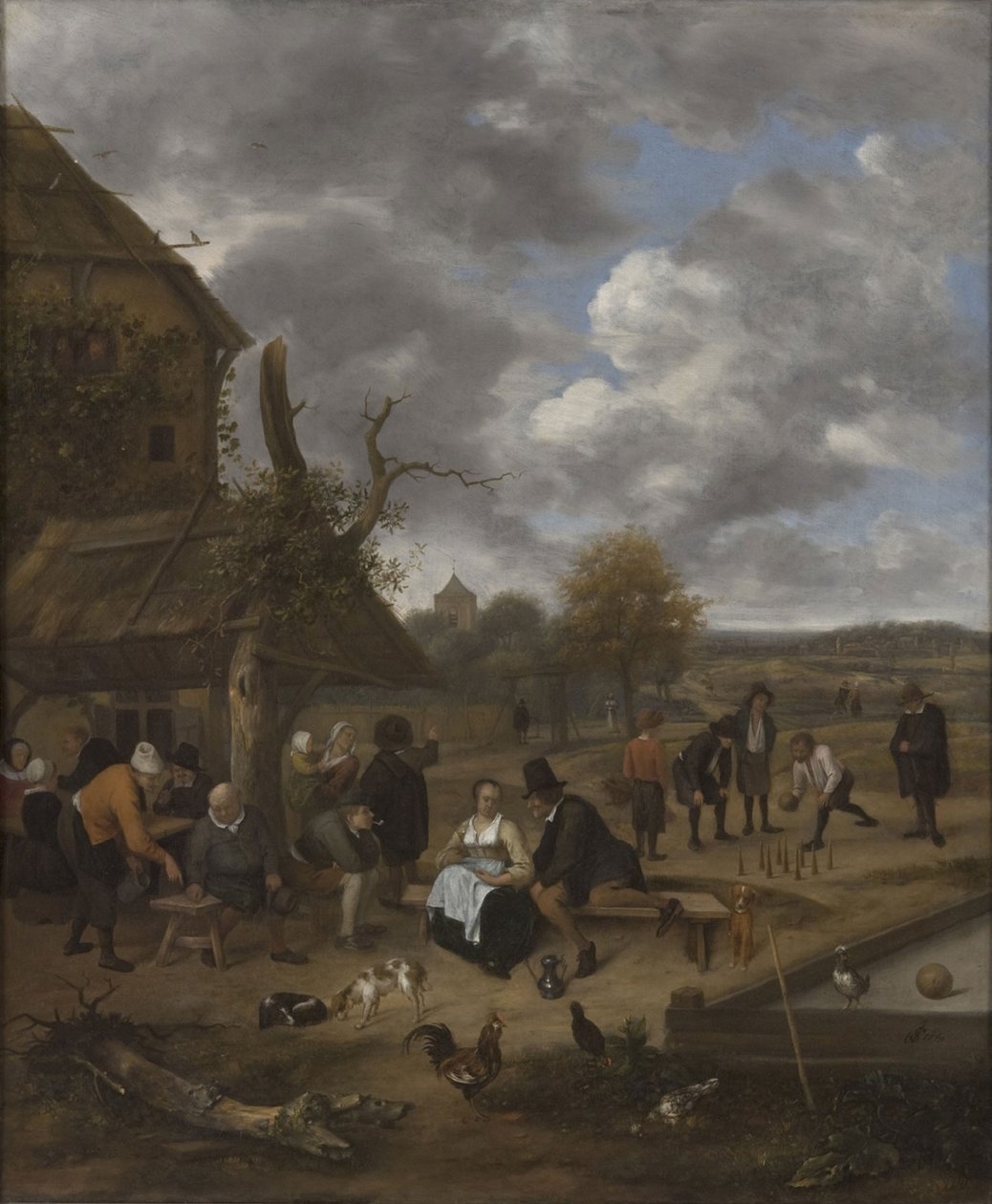 Paisagem com uma pousada de Jan Havickszoon Steen