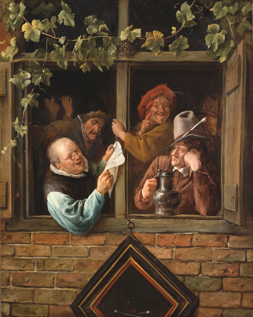 Retóricos em uma janela de Jan Havickszoon Steen