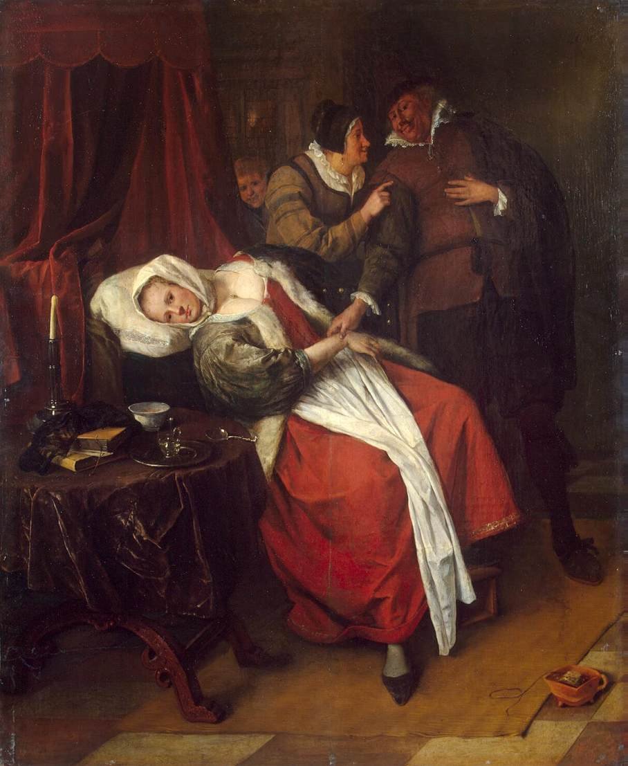 A visita dos médicos de Jan Havickszoon Steen