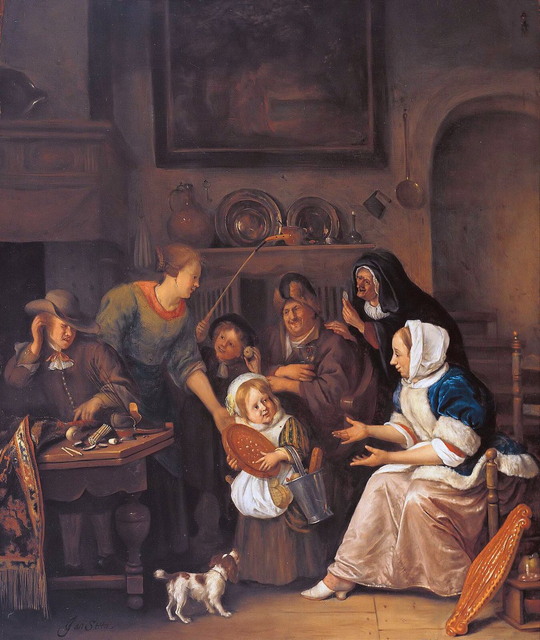 A festa de São Nicolau de Jan Havickszoon Steen
