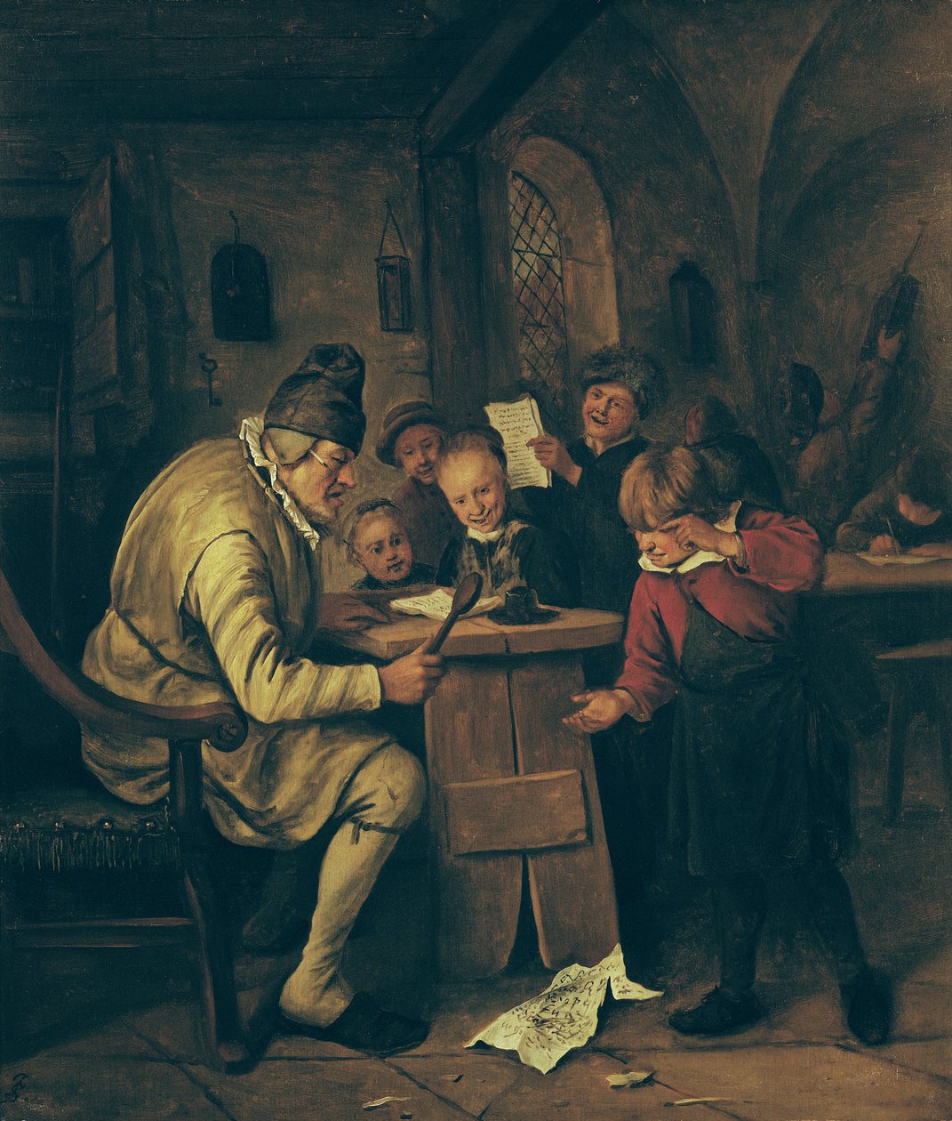O mestre da escola, 1626-79 de Jan Havickszoon Steen
