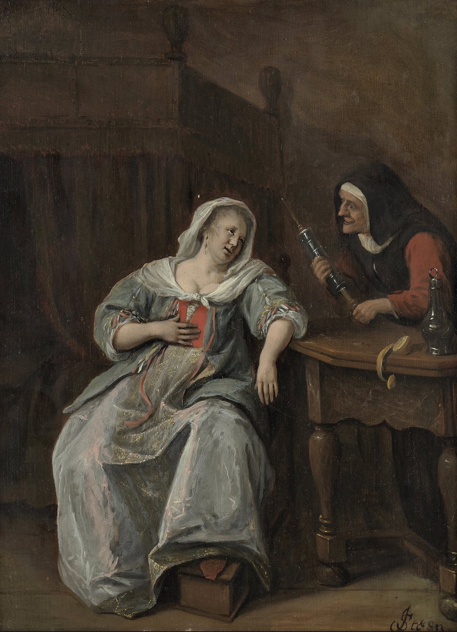 A mulher doente de Jan Havickszoon Steen
