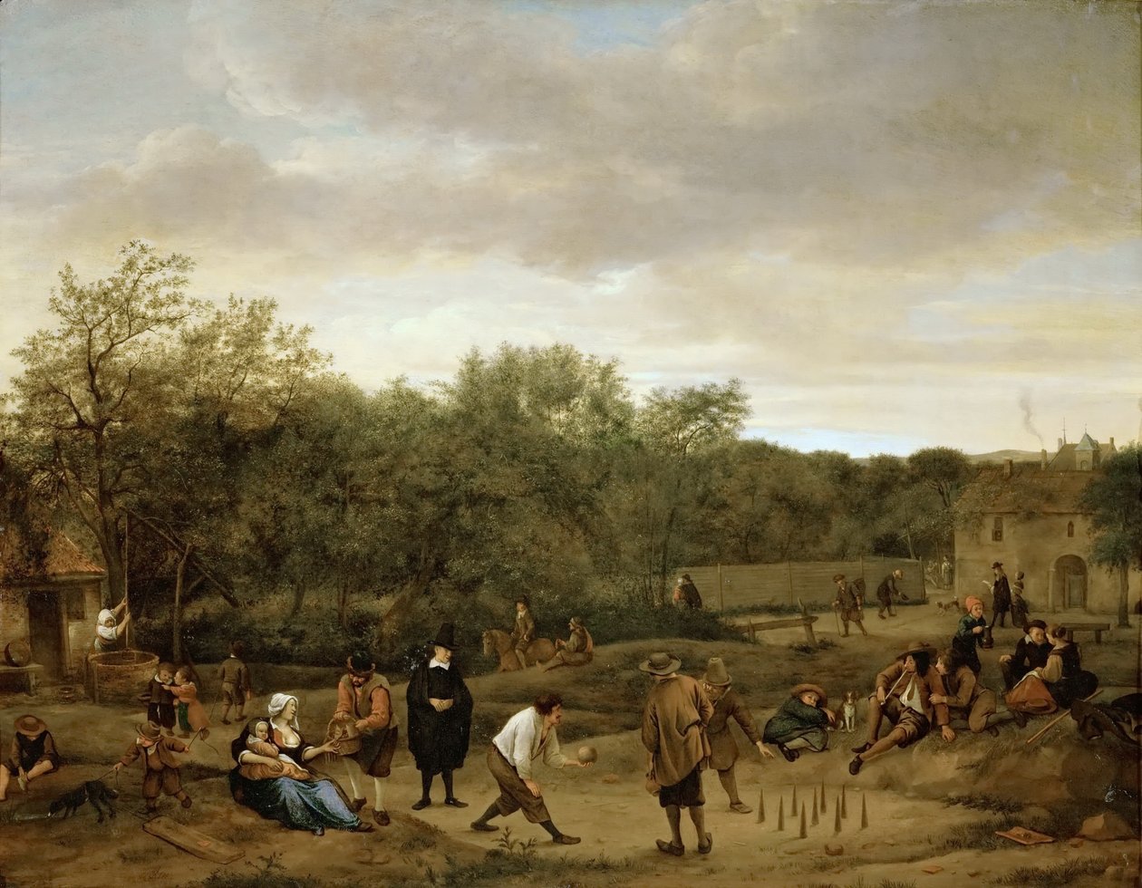 O jogo de boliche de Jan Havickszoon Steen