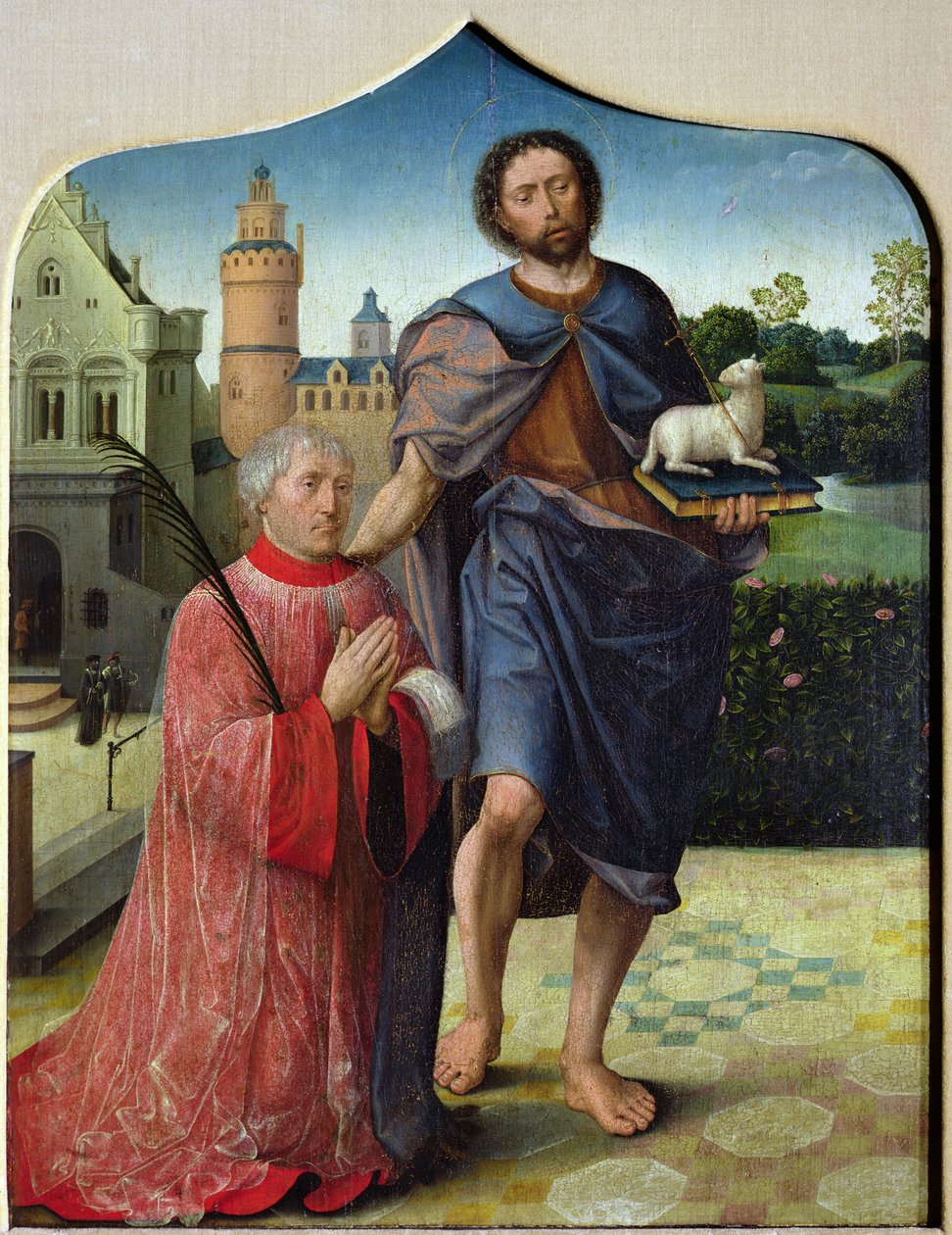 São João Batista e um Cânon (ver 231773 para verso) de Jan II Provost