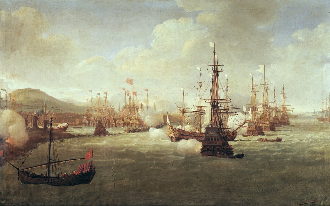 Abraham Duquesne (1610-88) em Chios, depois de 1681 de Jan Karel Donatus van Beecq