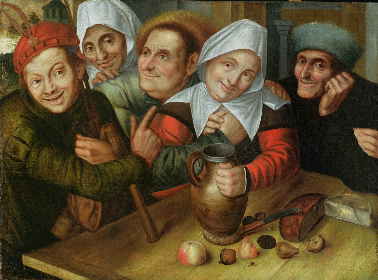 Uma empresa feliz, c.1557 de Jan Massys or Metsys