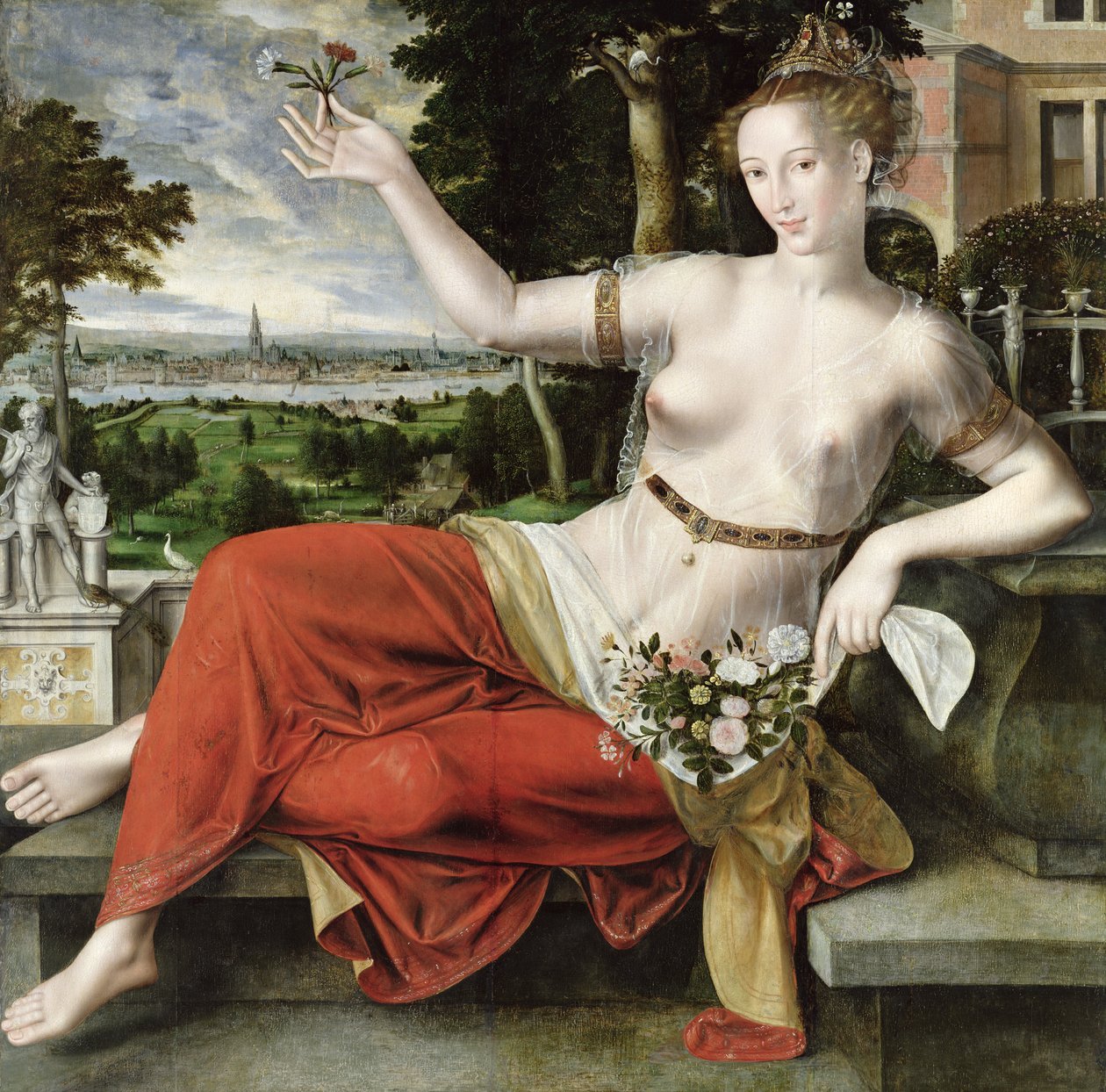 Flora, 1559 (ver também 149206) de Jan Massys or Metsys