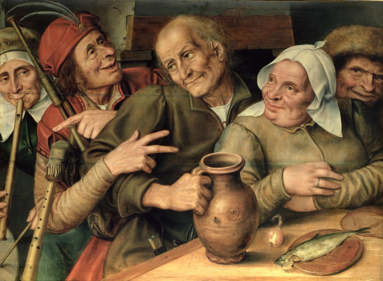 Empresa Jovial, 1564 (painel) de Jan Massys or Metsys