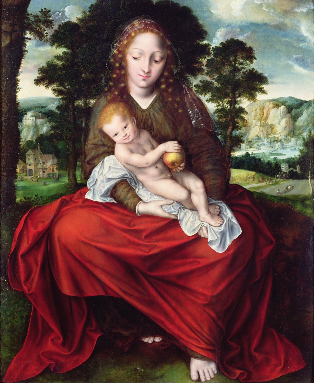 Madonna e criança de Jan Massys or Metsys