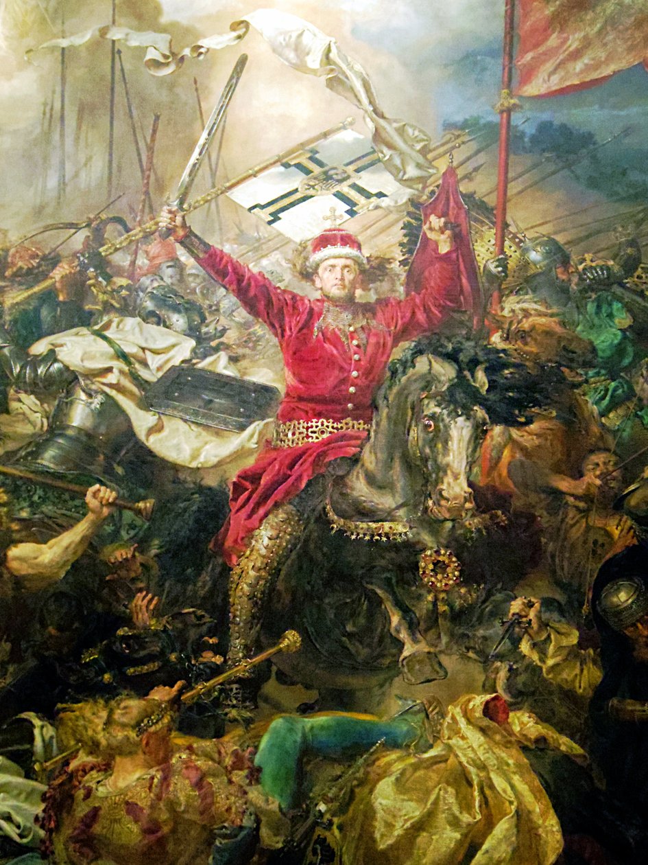 Fragmento da Batalha de Grunwald, Vytautas, o Grande de Jan Alojzy Matejko