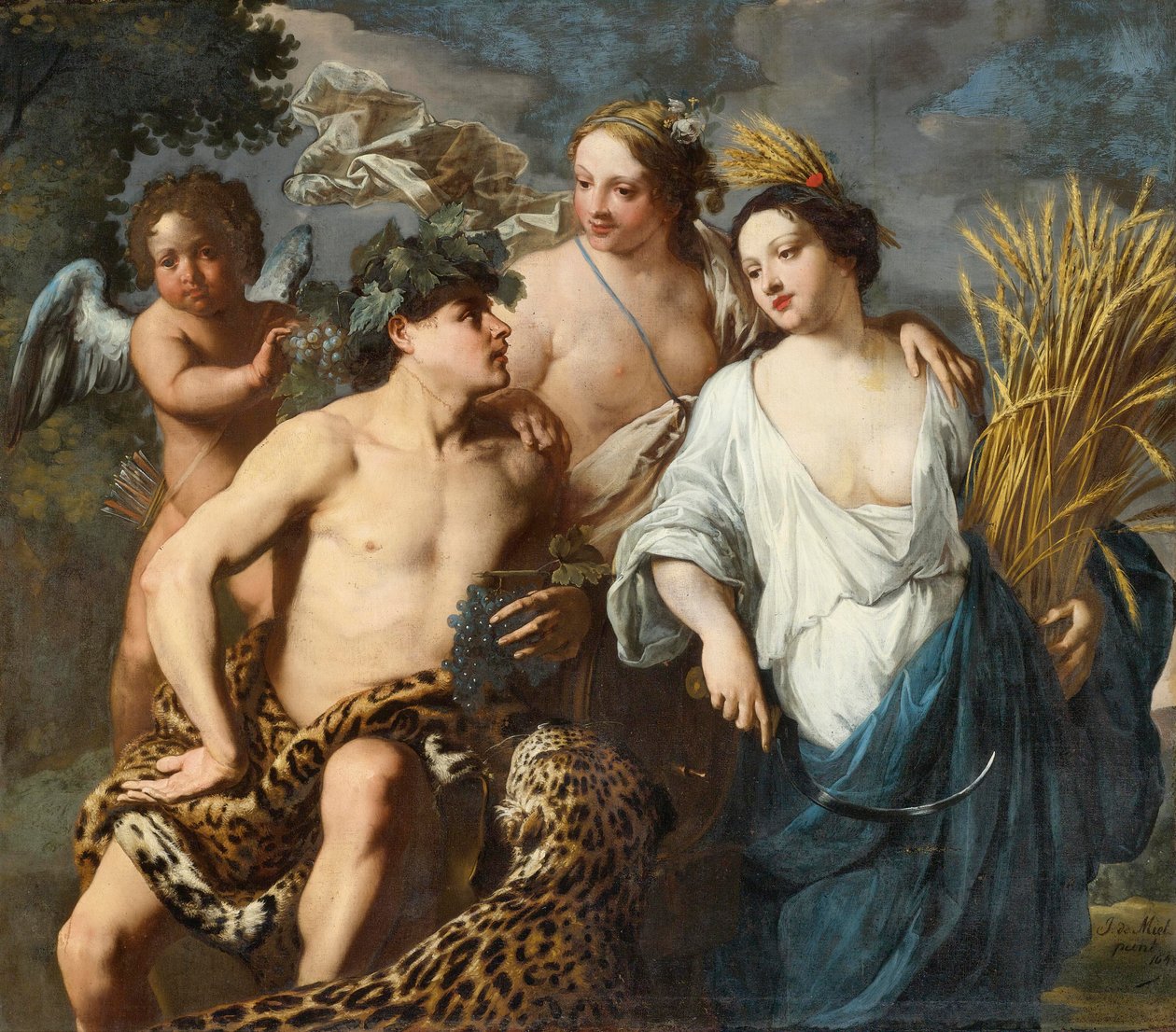 Ceres, Baco e Vênus de Jan Miel