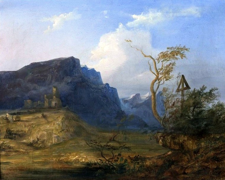 Paisagem montanhosa. de Jan Nepomucen Gowacki