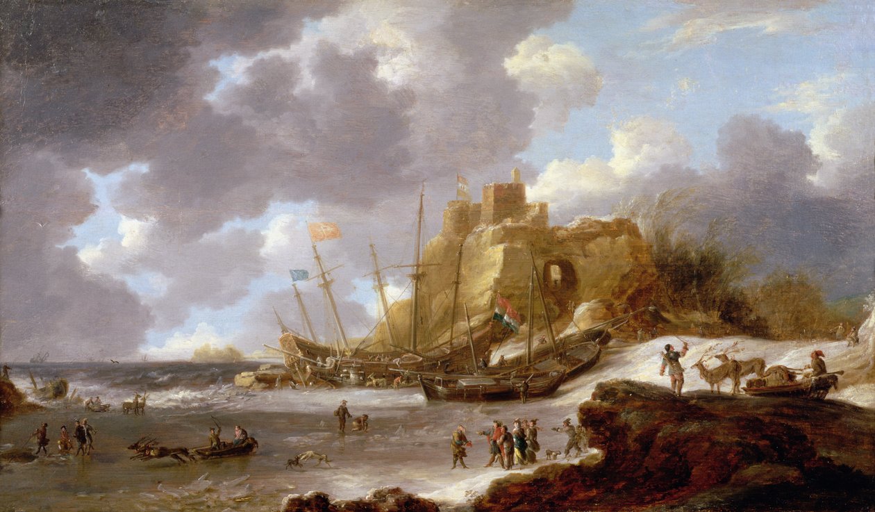Cena costeira norueguesa de Jan Peeters