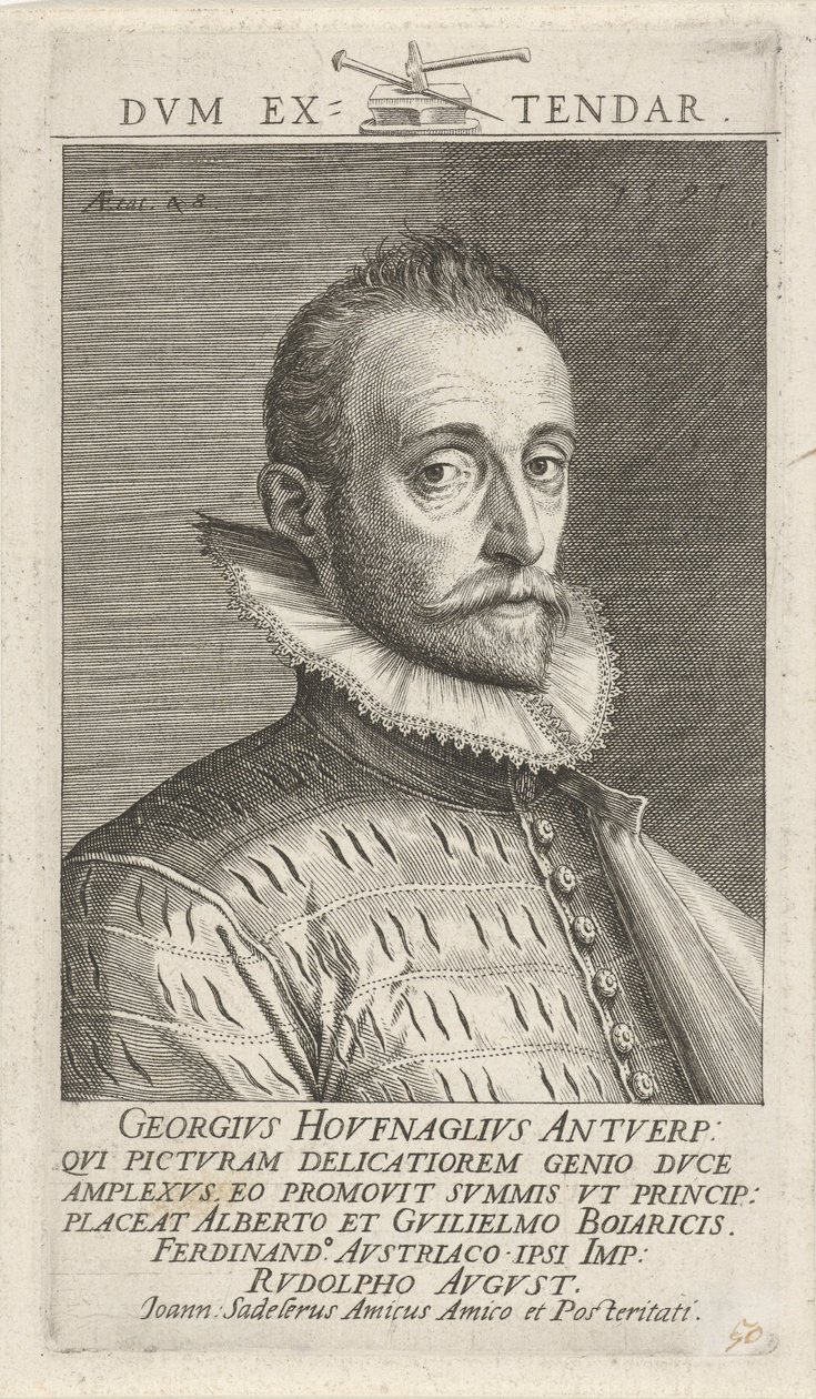 Retrato de Joris Hoefnagel de Jan Sadeler