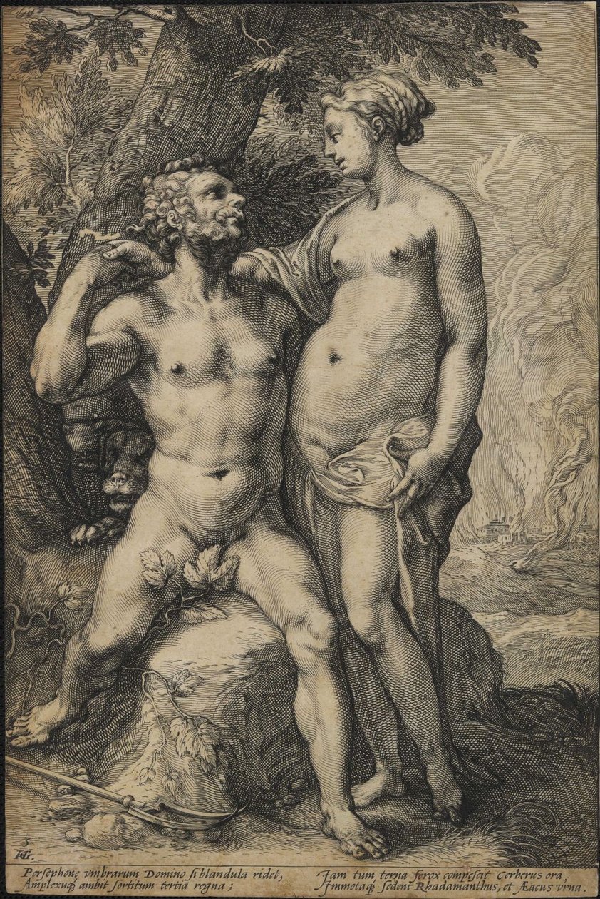 Plutão e Proserpina de Jan Saenredam