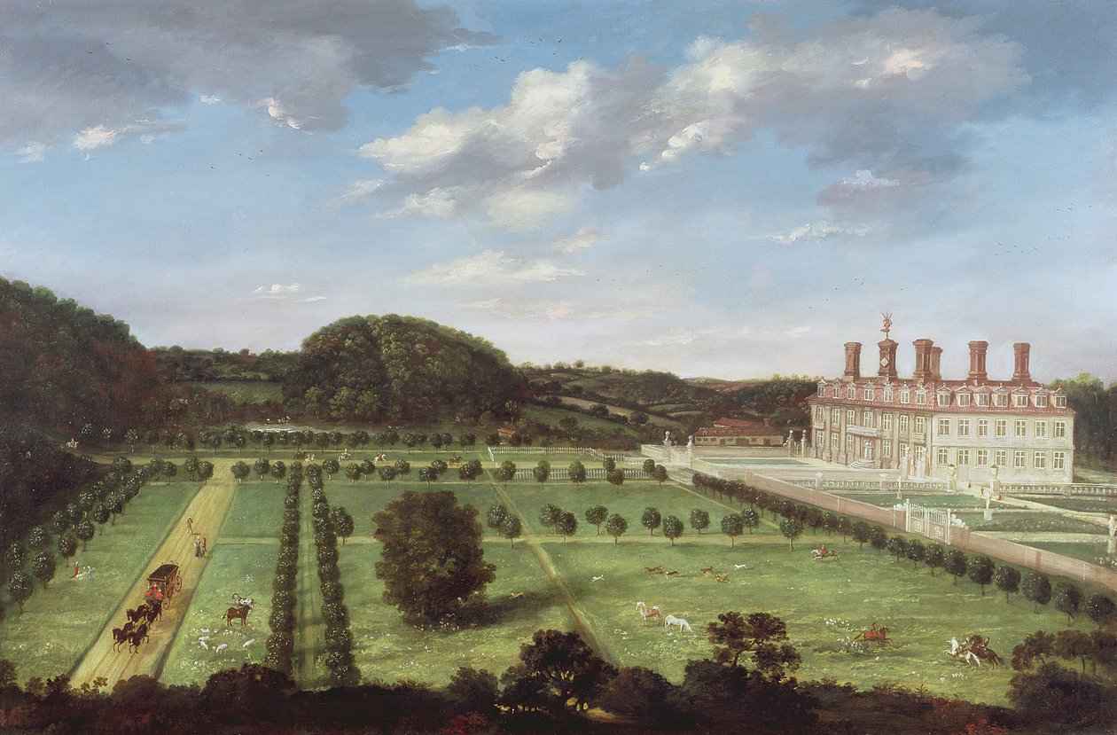 Uma visão de Bayhall, Pembury, Kent, c.1675 de Jan Siberechts