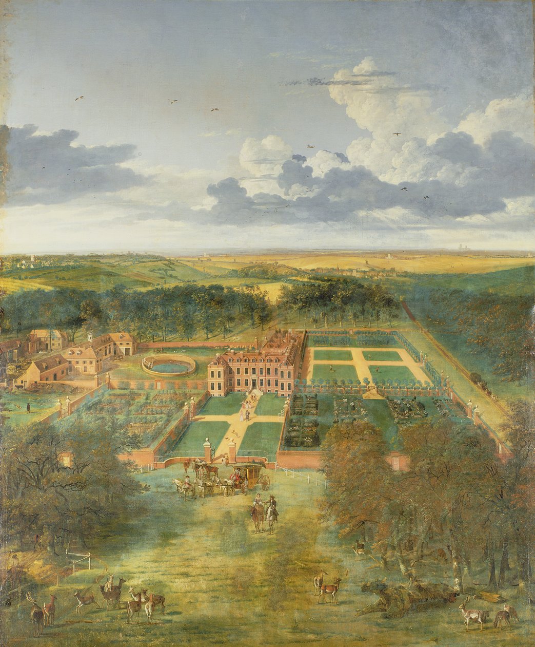 Cheveley Park, perto de Newmarket de Jan Siberechts