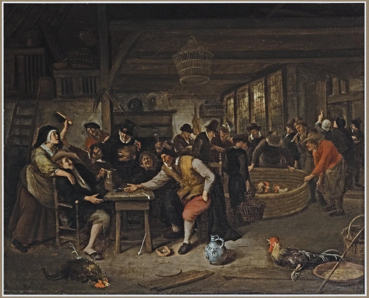 A luta do galo de Jan Havickszoon Steen