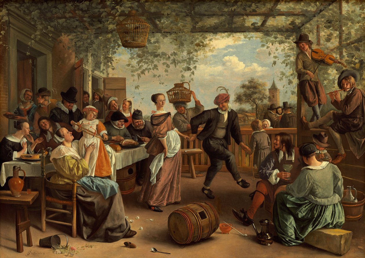 O casal dançando de Jan Havickszoon Steen