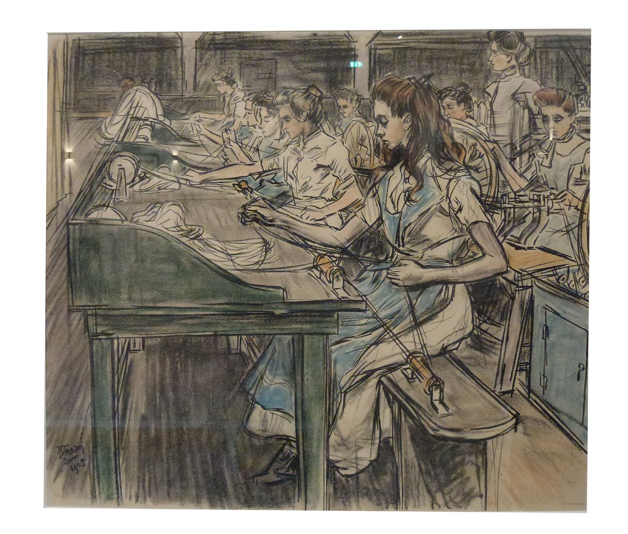 Pitpluizers 1 dos 12 lithos que Toorop fez sobre a fabricação de velas de Jan Toorop