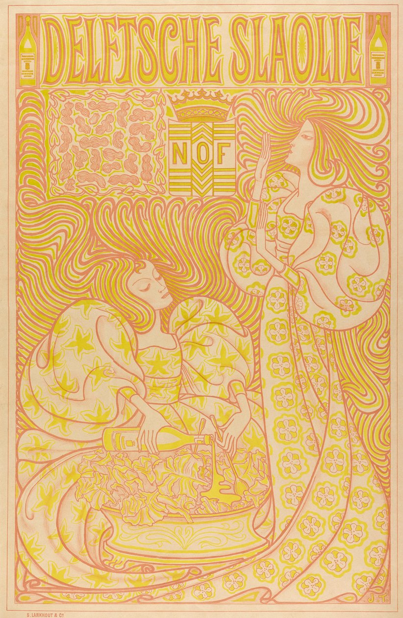 Jan Toorop, Óleo de Salada de Delft, 1895 de Jan Toorop