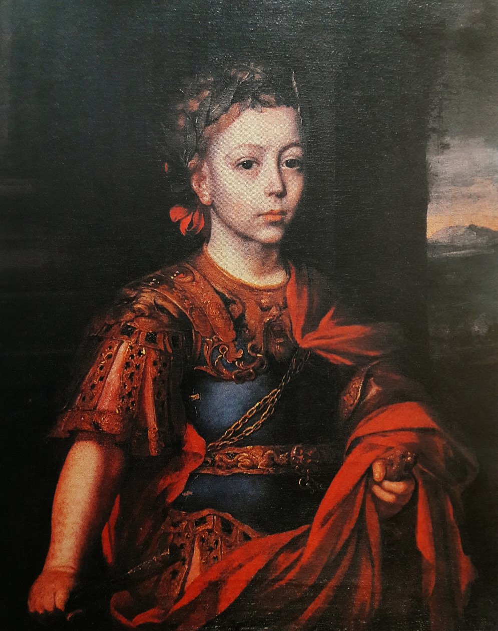 Retrato de Jakub Ludwik Sobieski em traje romano de Jan Tricius