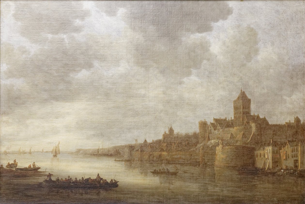 Vista da cidade holandesa de Nijmegen de Jan Josephsz van Goyen