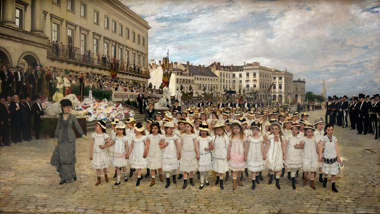 Procissão das escolas em 1878 de Jan Frans Verhas