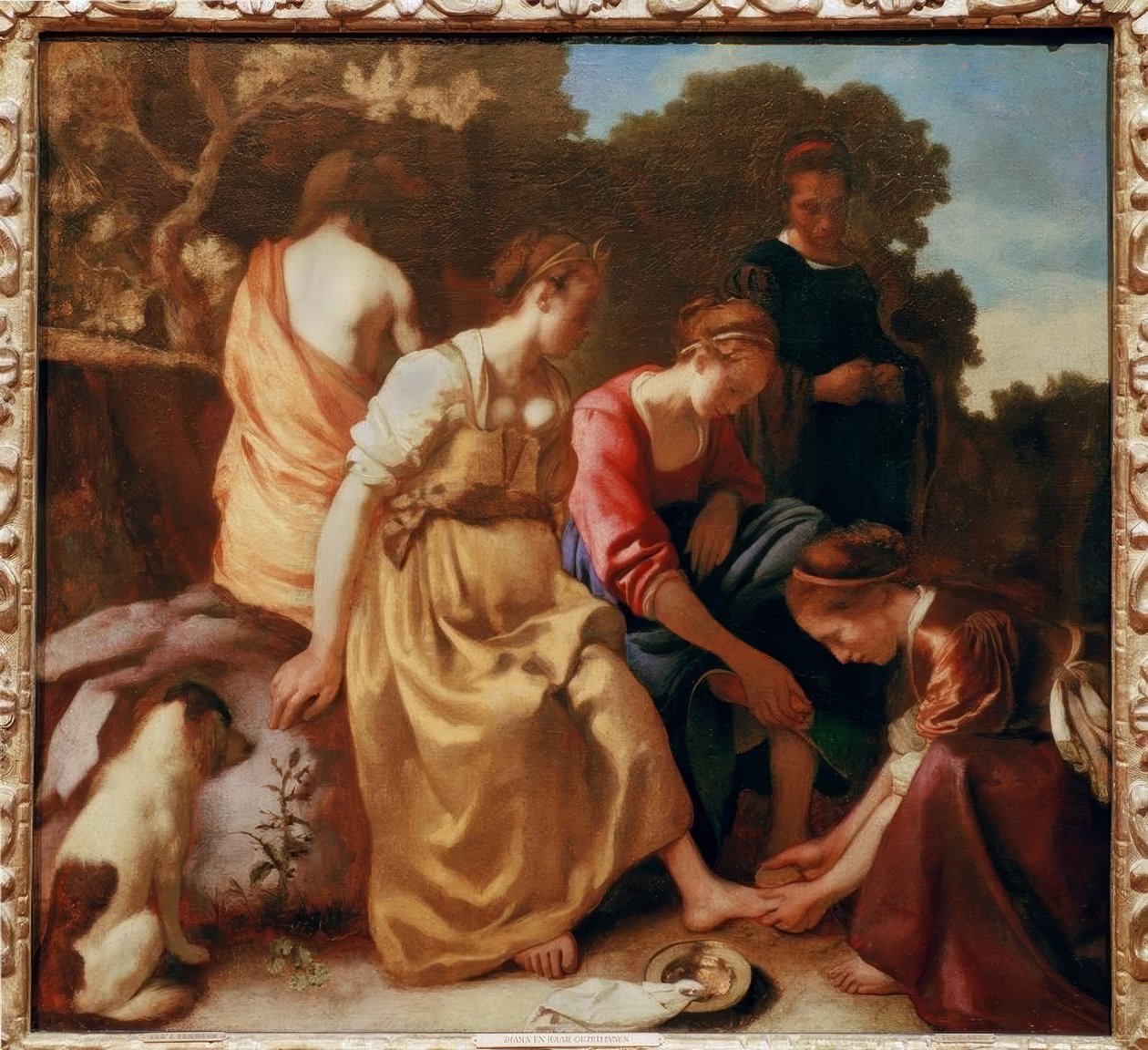 Diana com seus companheiros de Jan Vermeer van Delft