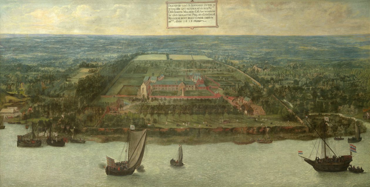 A, são, bernard, abadia, em, Hemiksem de Jan Wildens