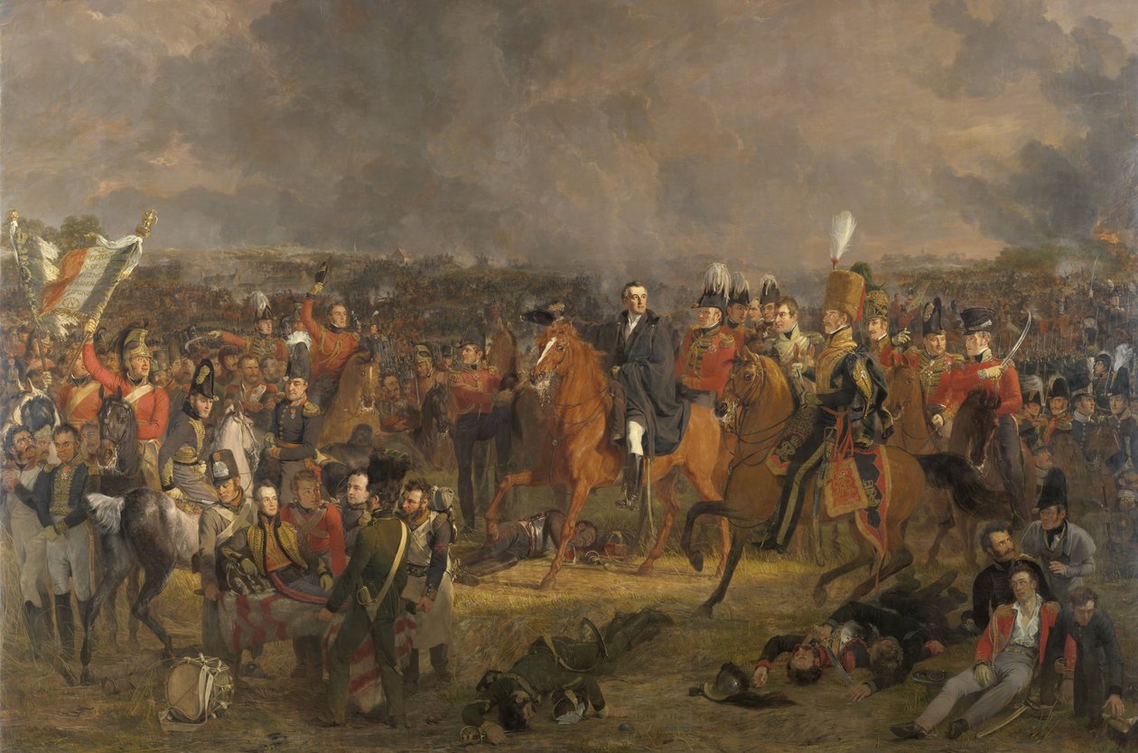 A Batalha de Waterloo, 1824 de Jan Willem Pieneman