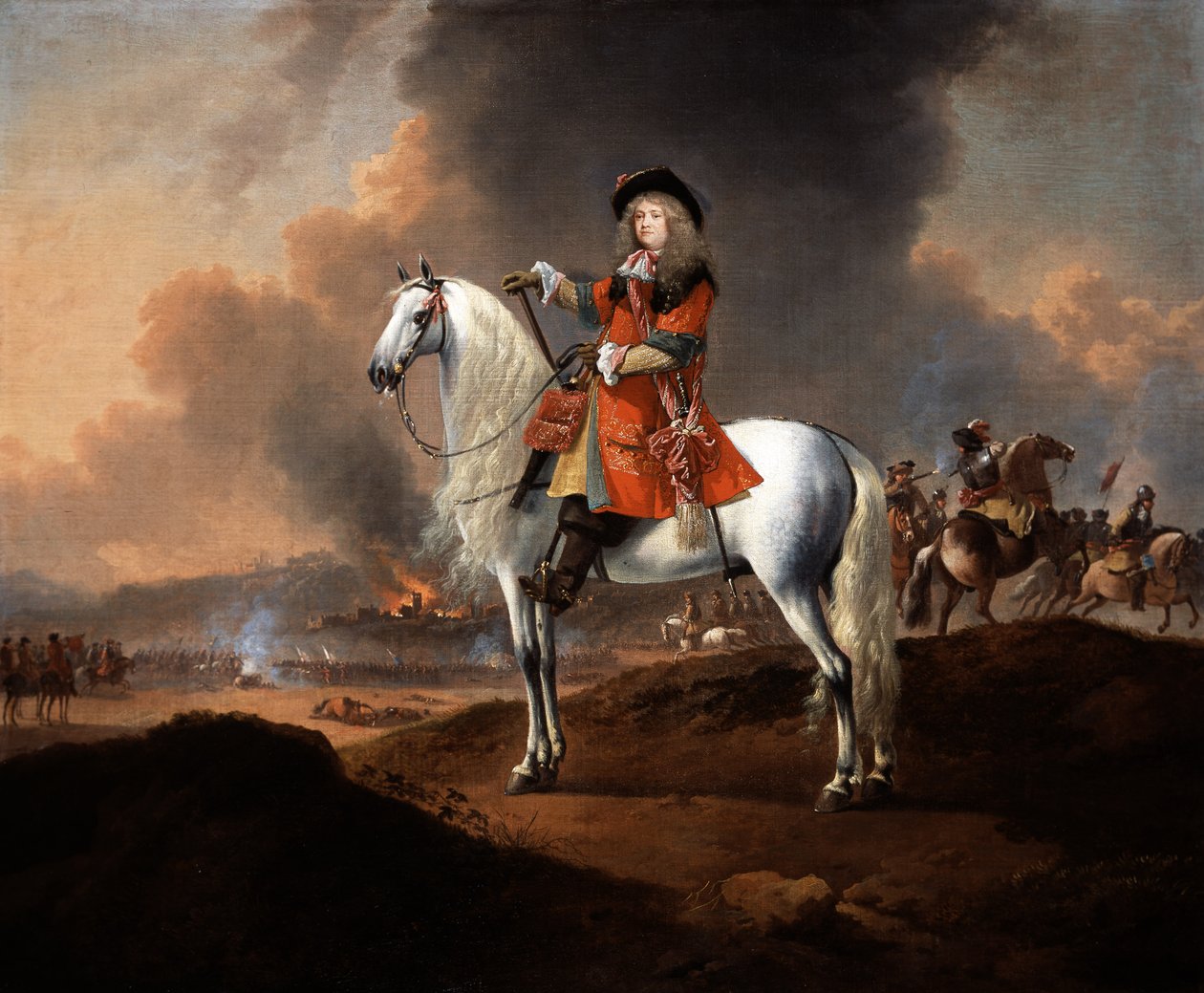 Tenente-Coronel Randolph Egerton MP (d.1681) da Tropa do Rei de Guardas a Cavalo, c.1672 de Jan Wyck