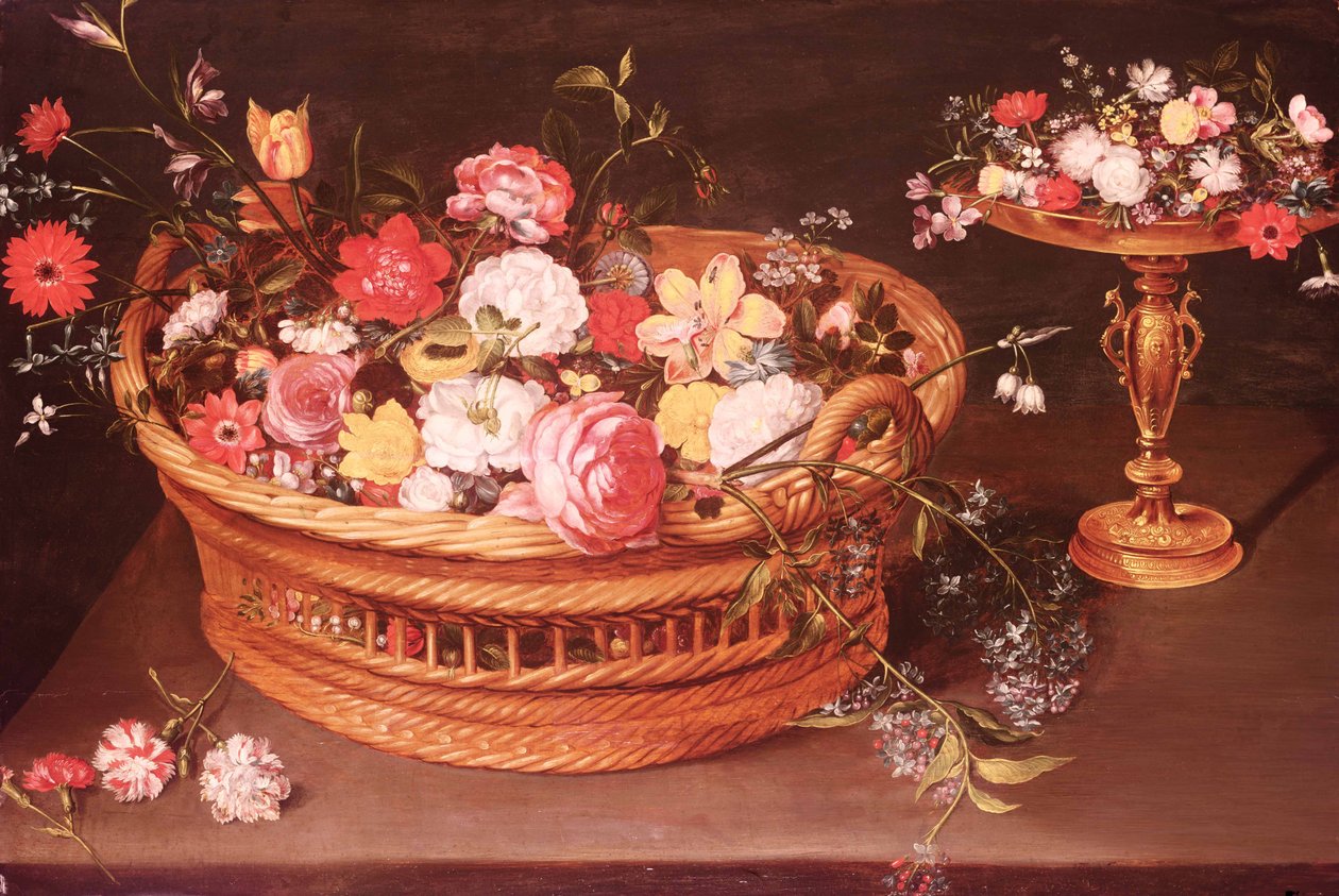 Uma cesta de flores de Jan the Elder Brueghel