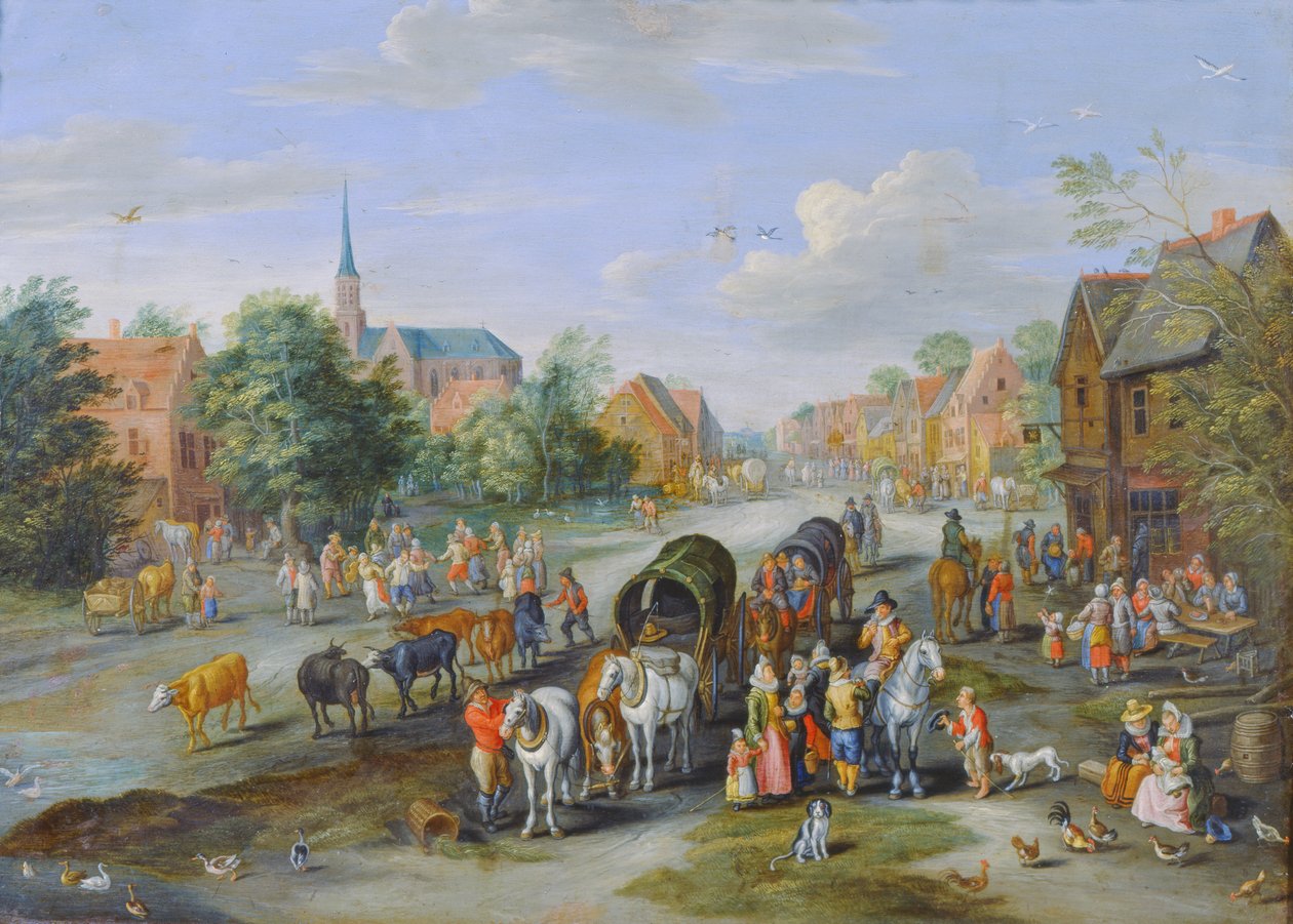 Festa Flamenga (óleo sobre cobre) de Jan the Elder Brueghel