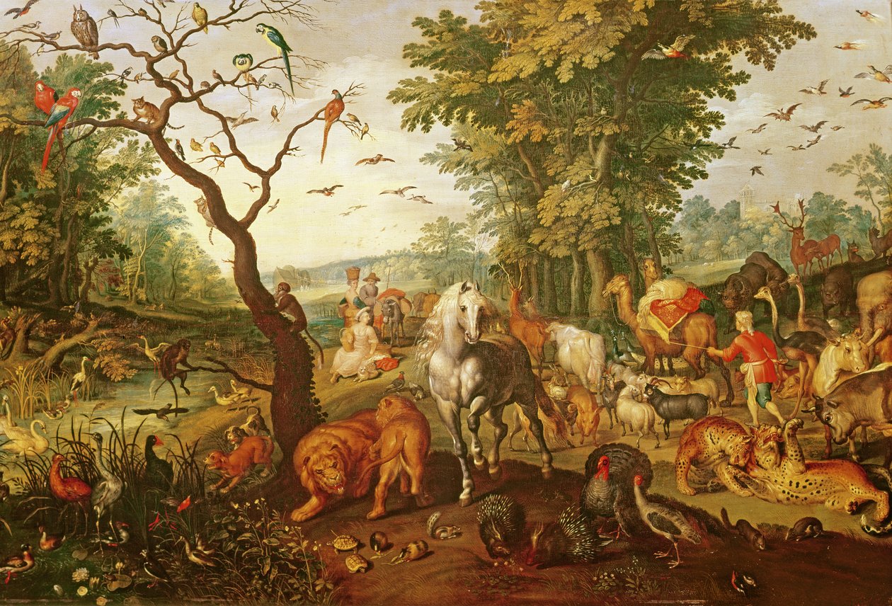 Arca de Noé, depois de 1613 de Jan the Elder Brueghel