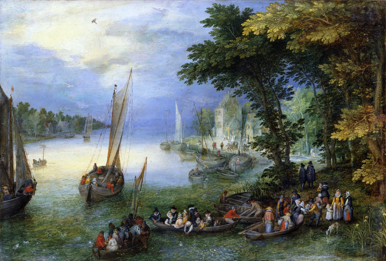 O embarque de Jan the Elder Brueghel