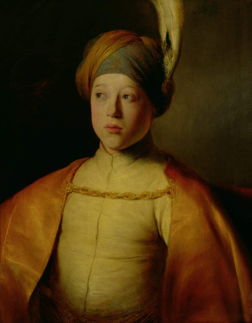 Retrato, de, um, menino, em, persa, vestido de Jan the Elder Lievens