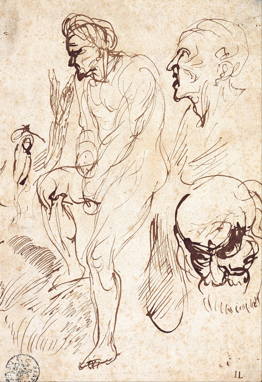 Estudos após o modelo de Jan the Elder Lievens