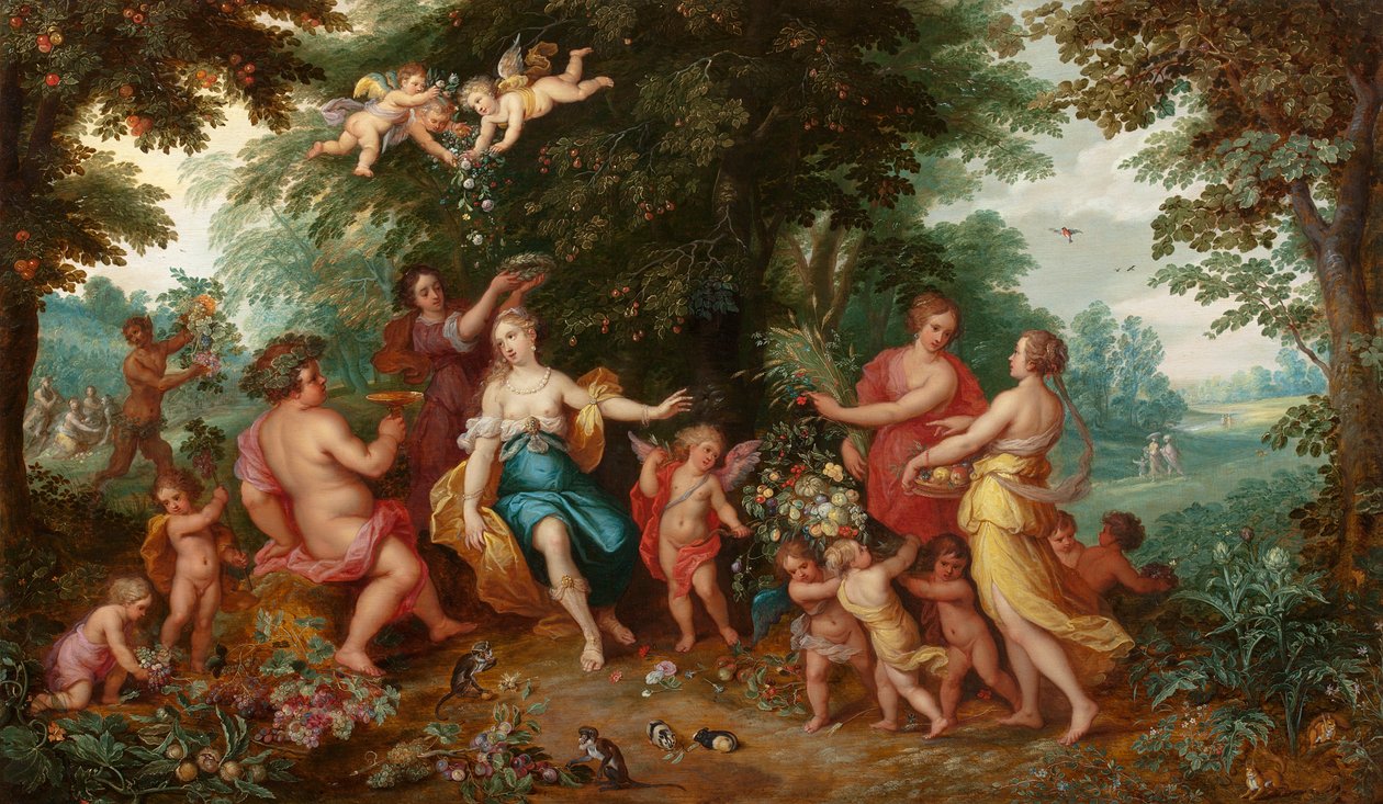 Alegoria da Abundância de Jan the Younger and Francken or Franck, Ambrosius II Brueghel