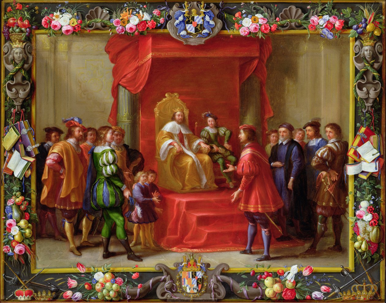 Pedro IV, rei de Aragão, sendo visitado por Guillaume-Raymond Moncada de Jan van and Primo, Luigi Kessel
