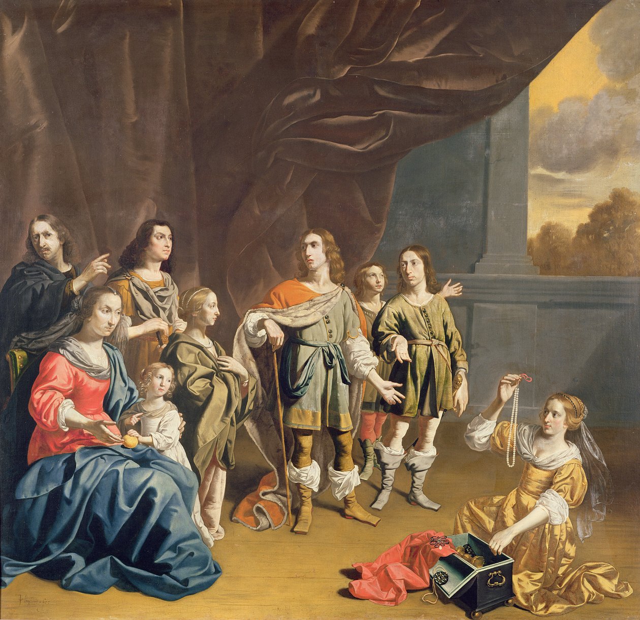 Cornelia e suas joias de Jan van Bijlert or Bylert