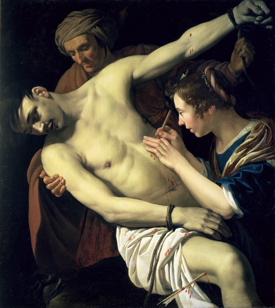 São Sebastião e Santa Irene, 1624 de Jan van Bijlert or Bylert