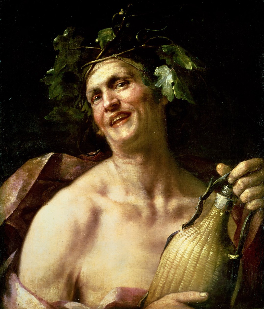 Auto-retrato, como, baco de Jan van Dalen