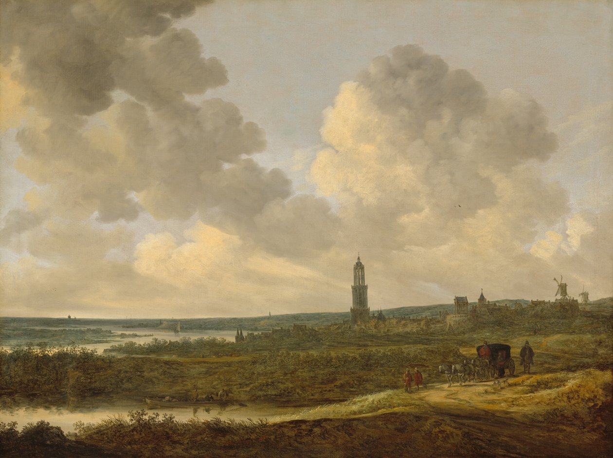 Vista, de, rhenen de Jan Josephsz van Goyen