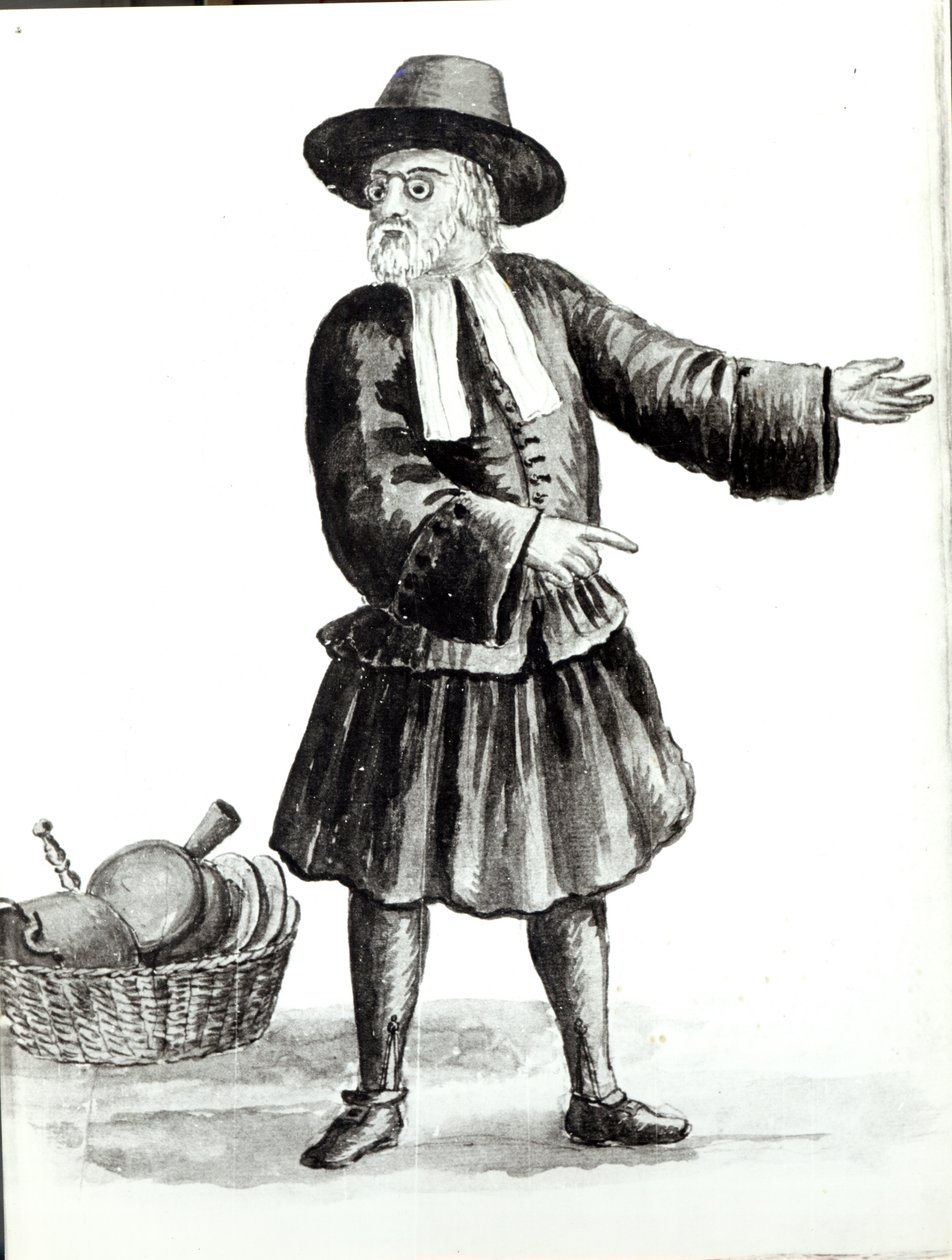 O comerciante, David Lezzato Caddavano, de &39;Gli abiti dei Veneziani&39; (ver 188192 para acompanhar o texto) de Jan van Grevenbroeck